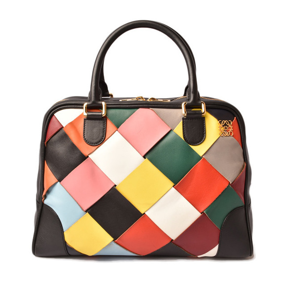 Loewe Handbag Amazona 75 Large Multicolor Black - Picture 1 of 11